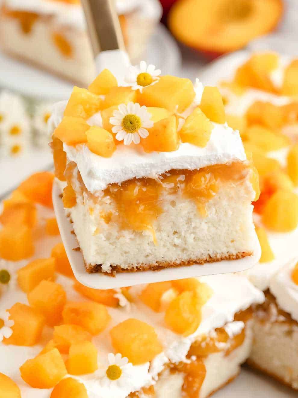 Peach Poke Cake
