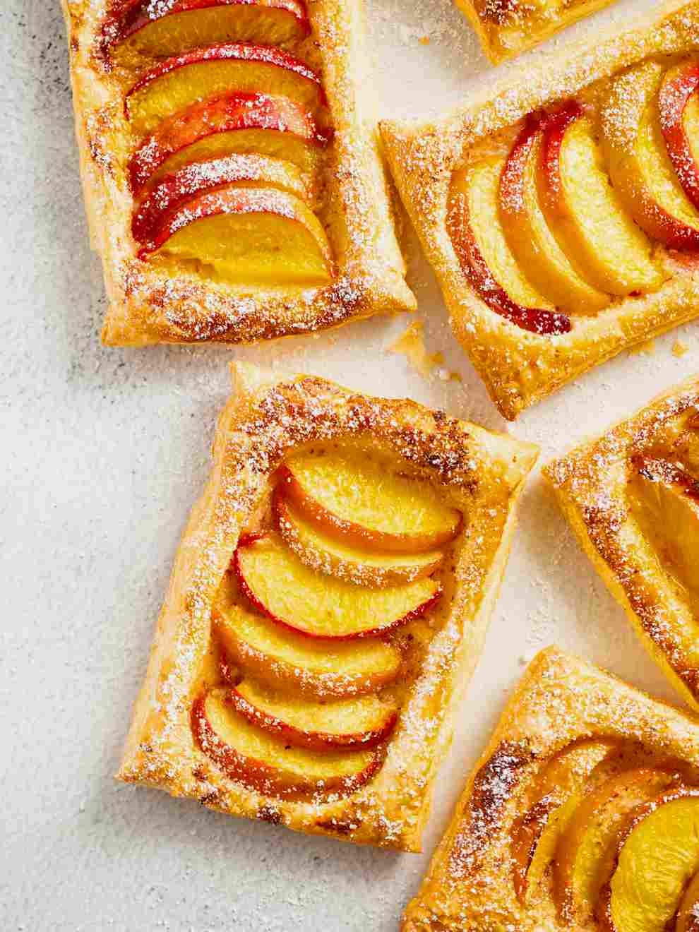 Peach Puff Pastry Tarts