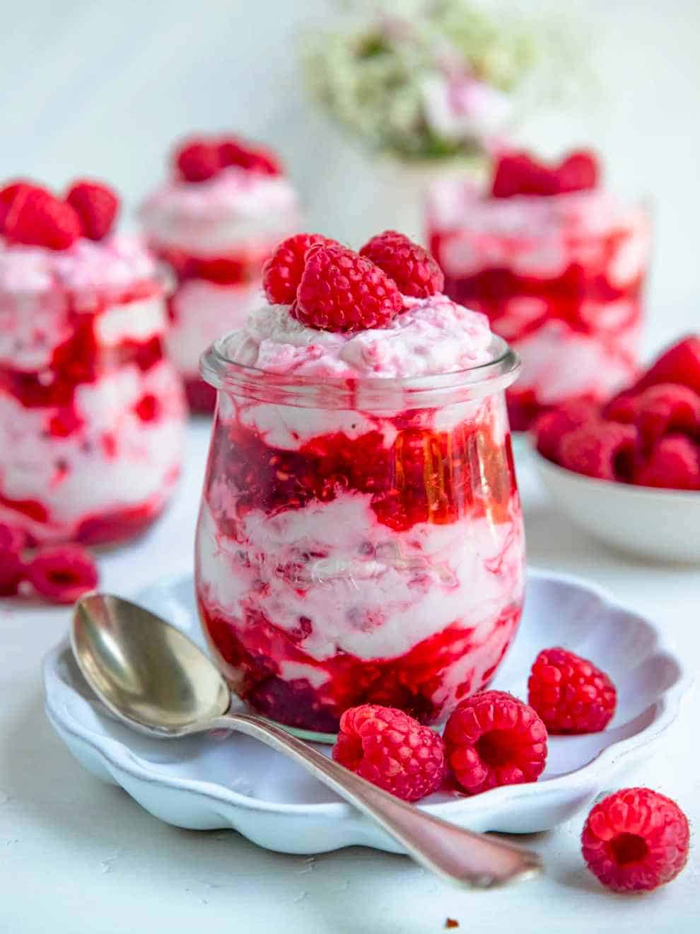 Raspberry Fool with Whipped Mascarpone