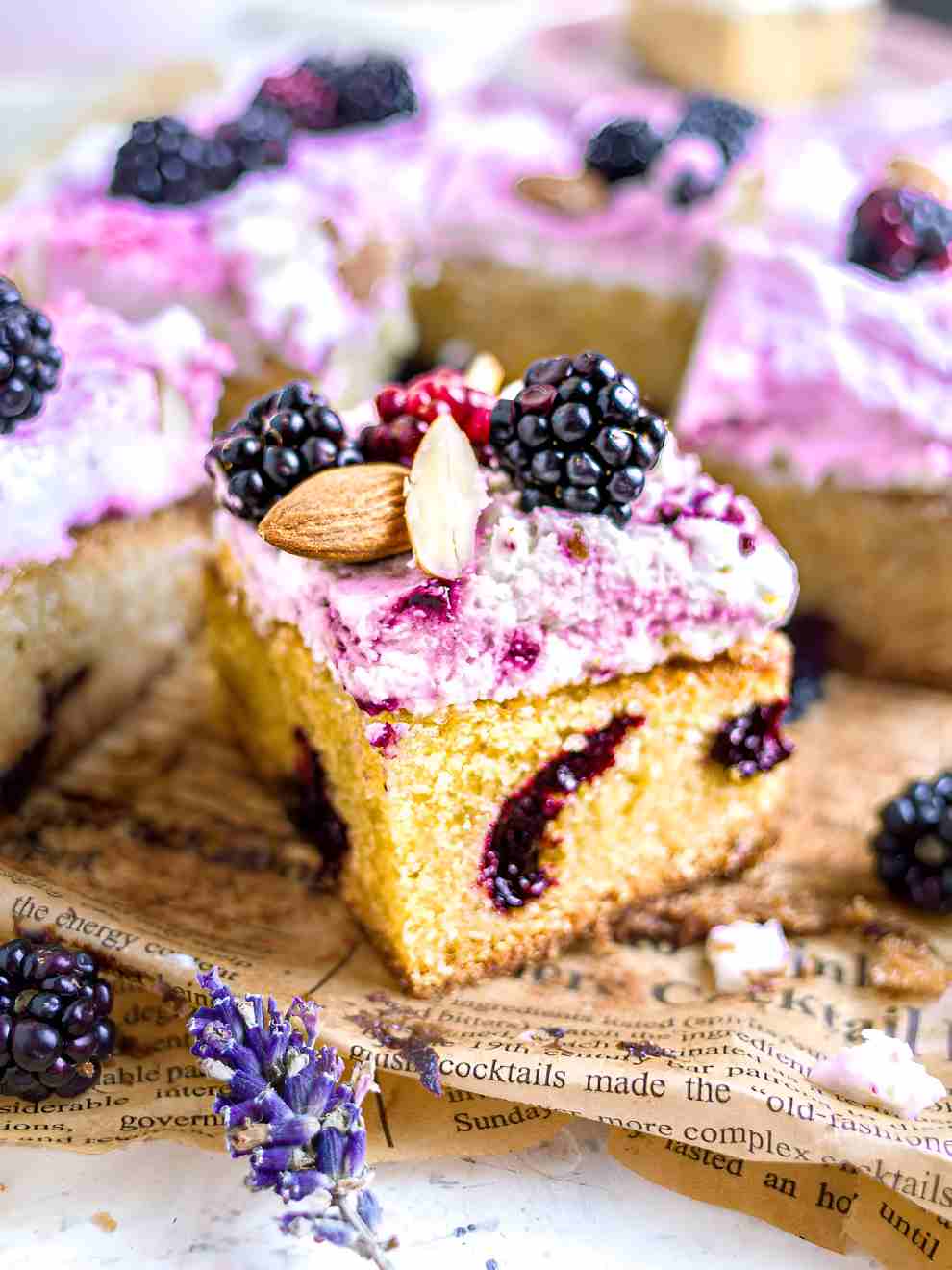 Blackberry Almond Cake