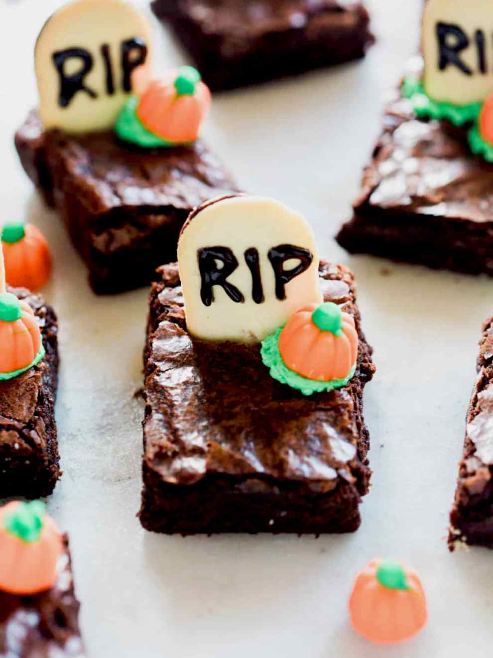 Graveyard Halloween Brownies