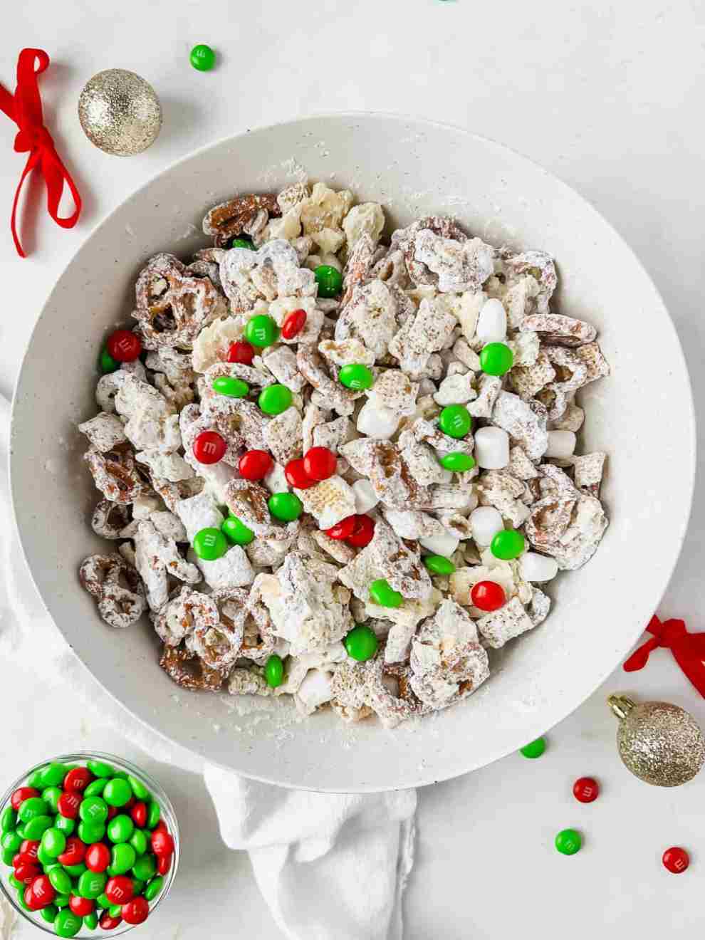 Christmas White Chocolate Chex Mix