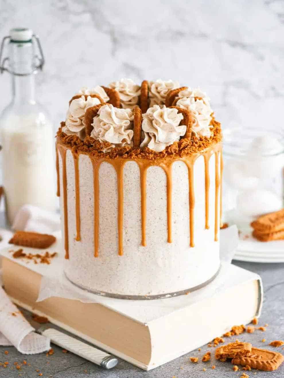 Dairy-Free Biscoff Cookie Butter Cake